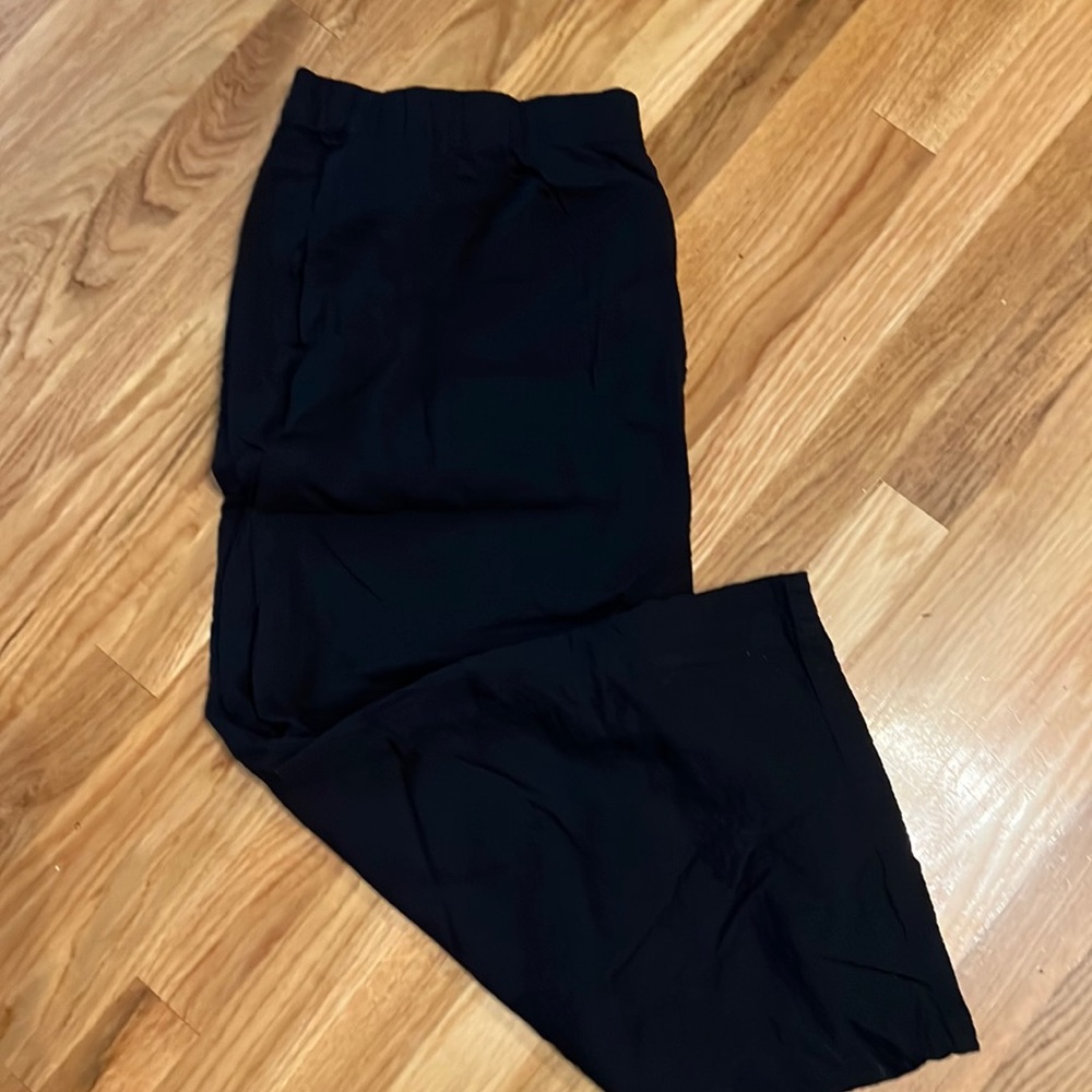 Eileen Fisher Organic Cotton Ripple Wide-Leg Pant 2X